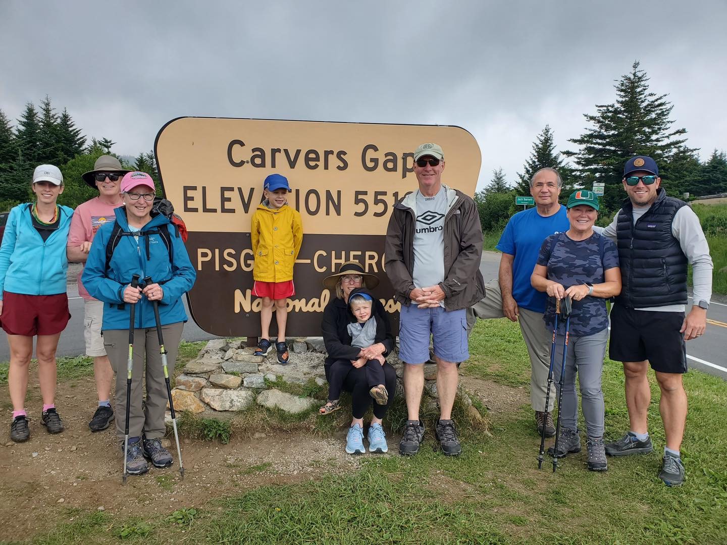 Group at Carvers Gap