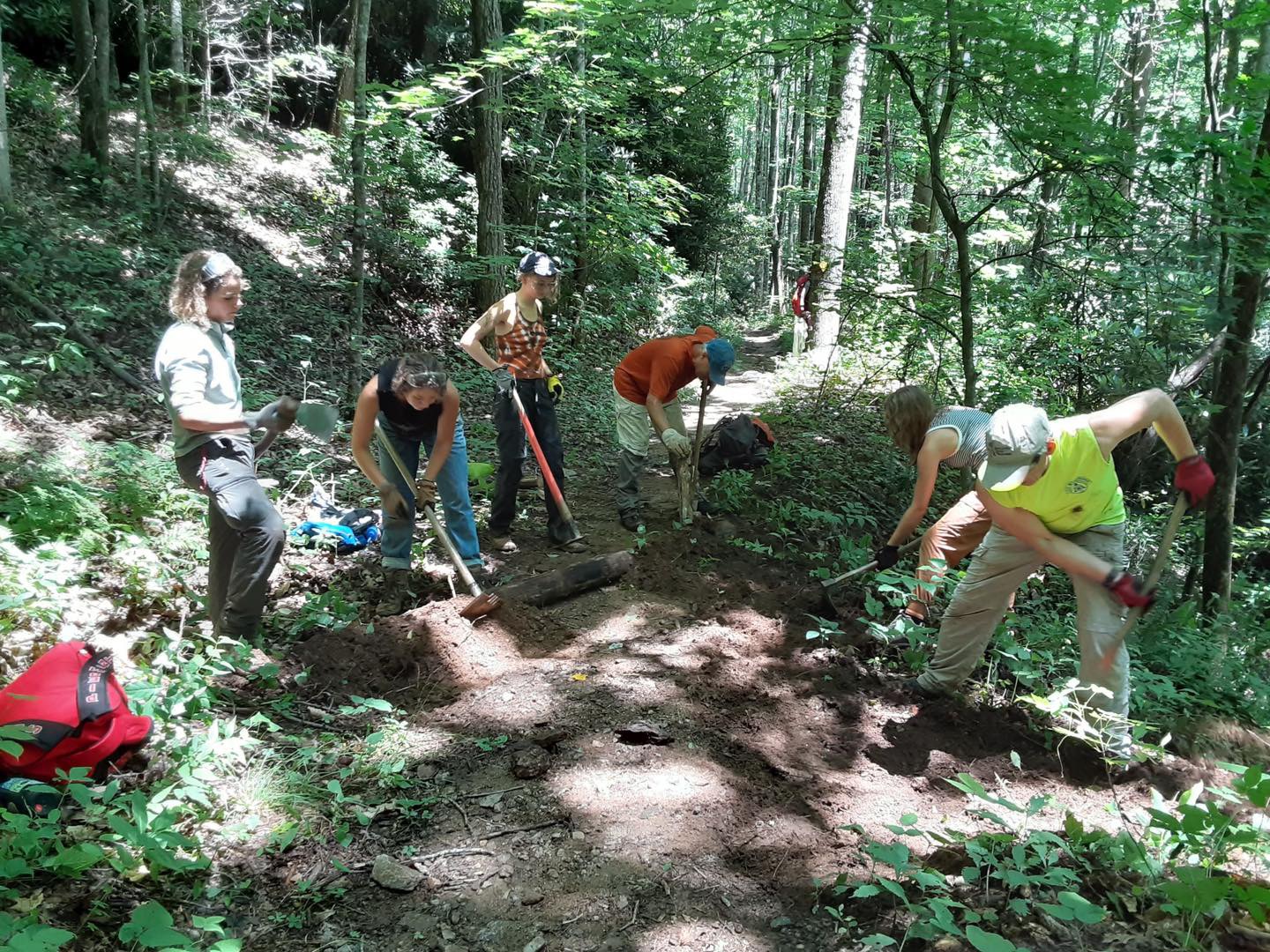 Trail crew at work